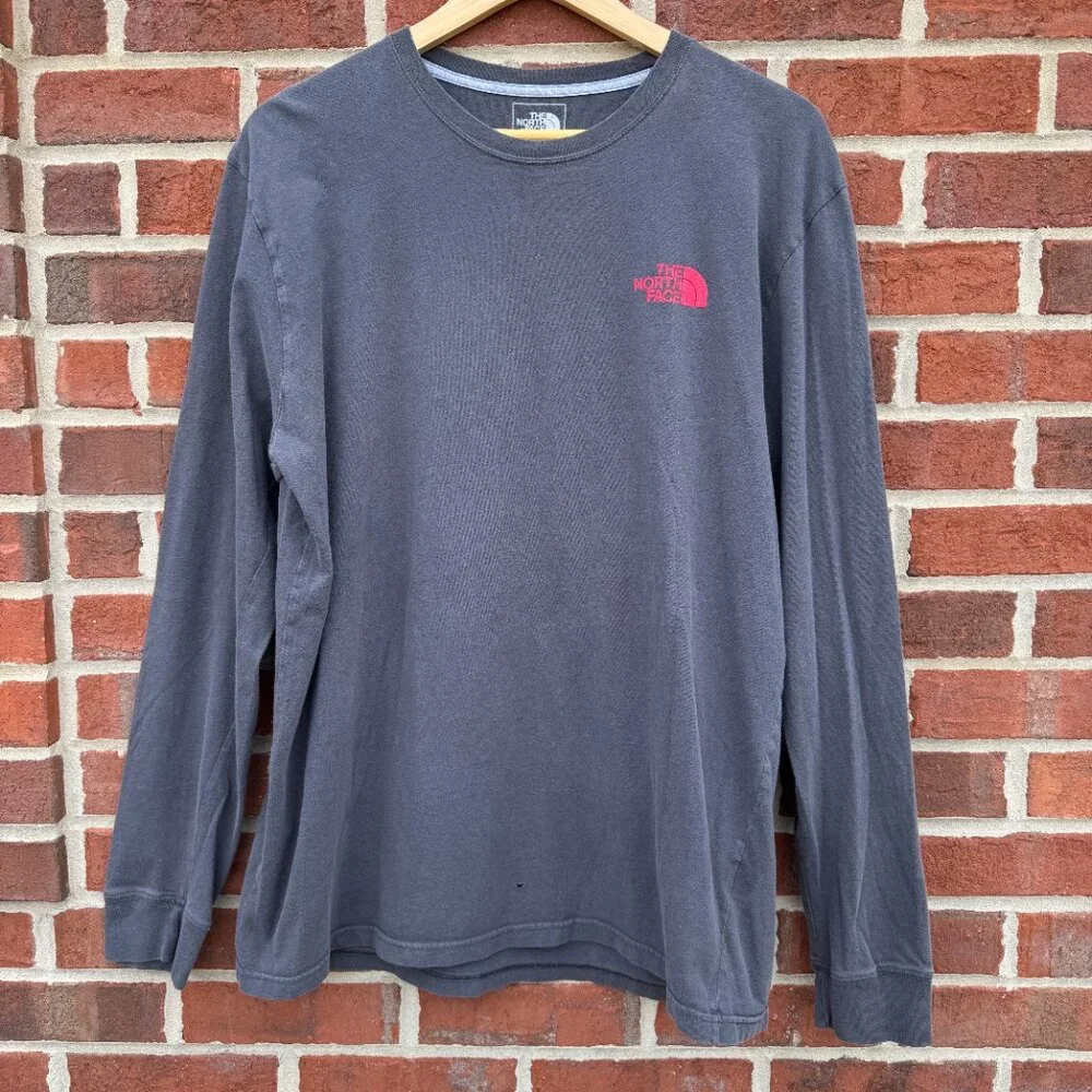 The North Face Red Box Graphic Tee Mens Large Gray Never Stop Exploring